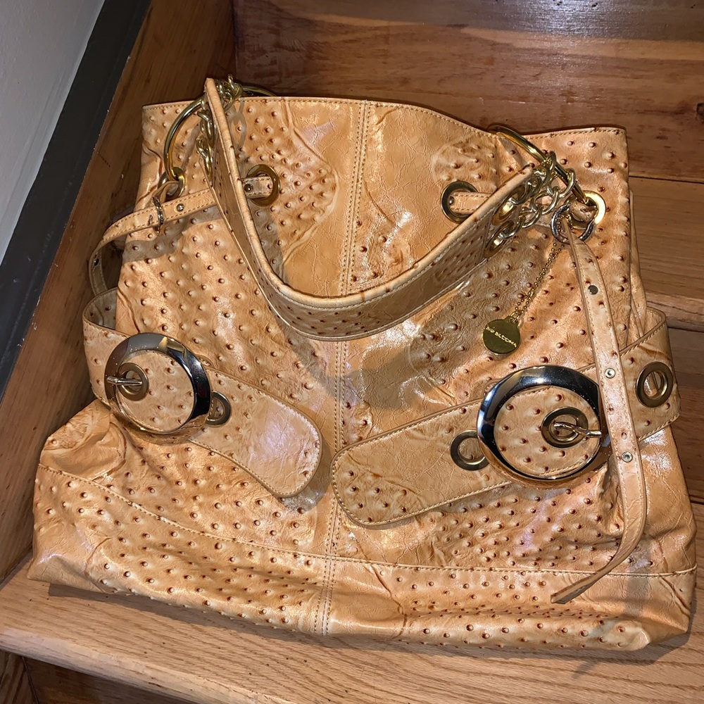 New Big Buddha handbag ostrich leather